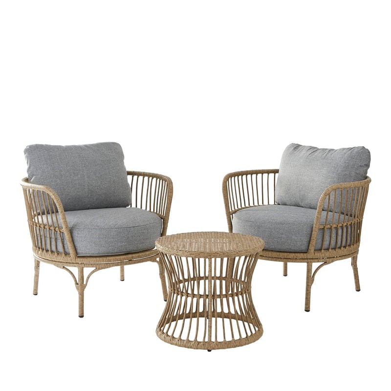 Bondi Natural & Grey Marle Outdoor Lounge Set