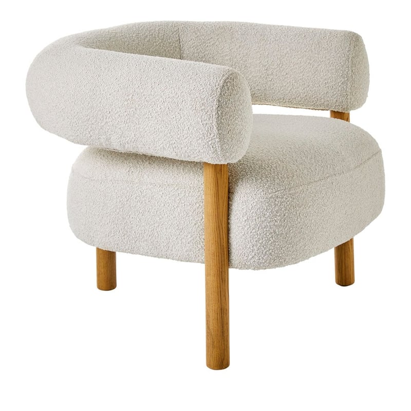 Boston Snow Boucle Chair