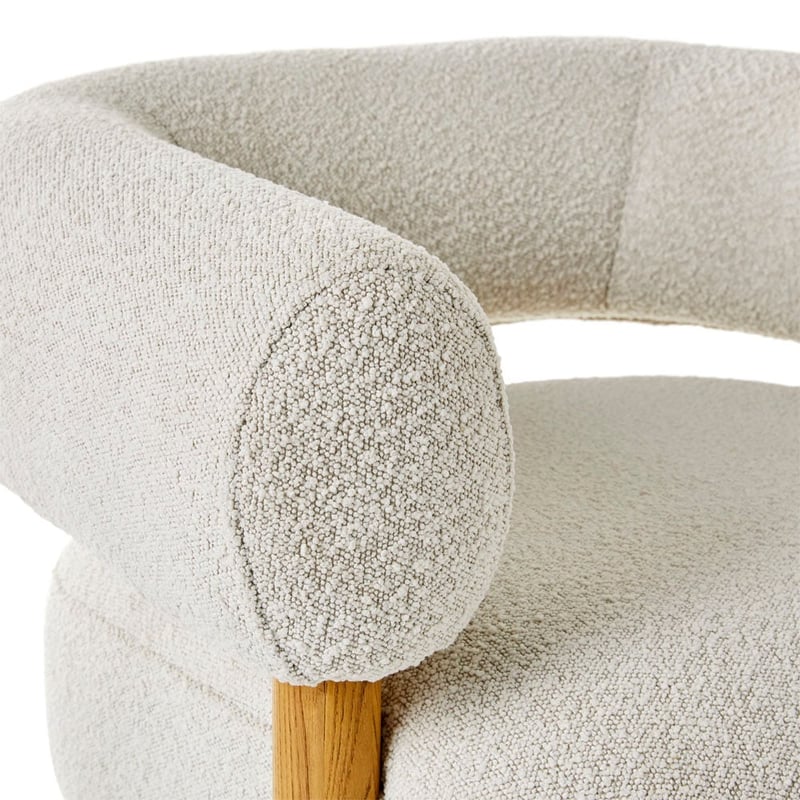 Boston Snow Boucle Chair