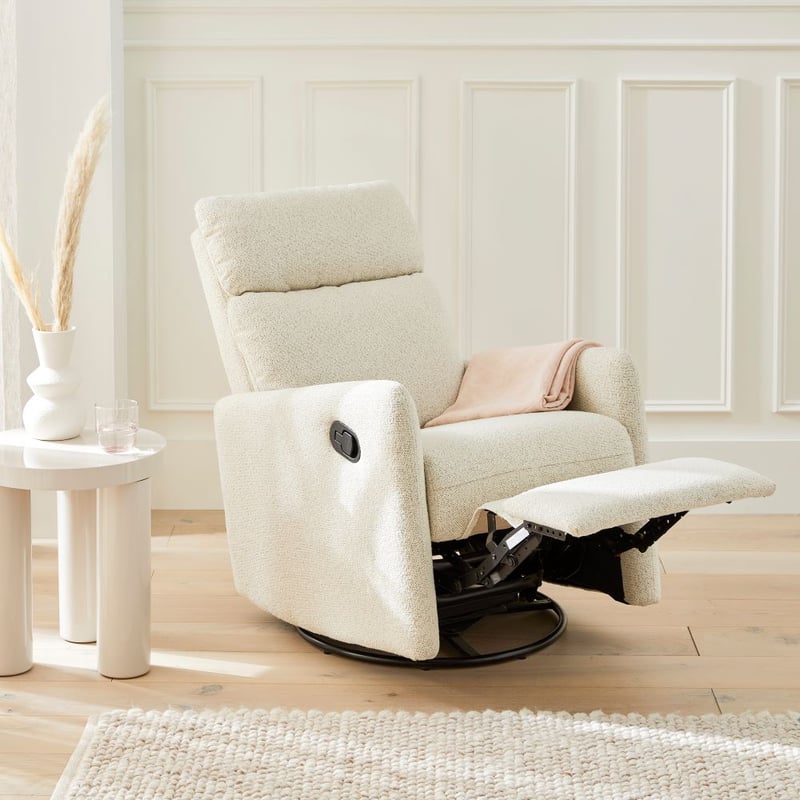 Riley Pearl Boucle Recliner Chair