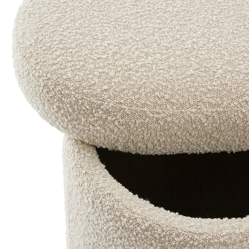 Memphis Cream Boucle Large Blanket Box