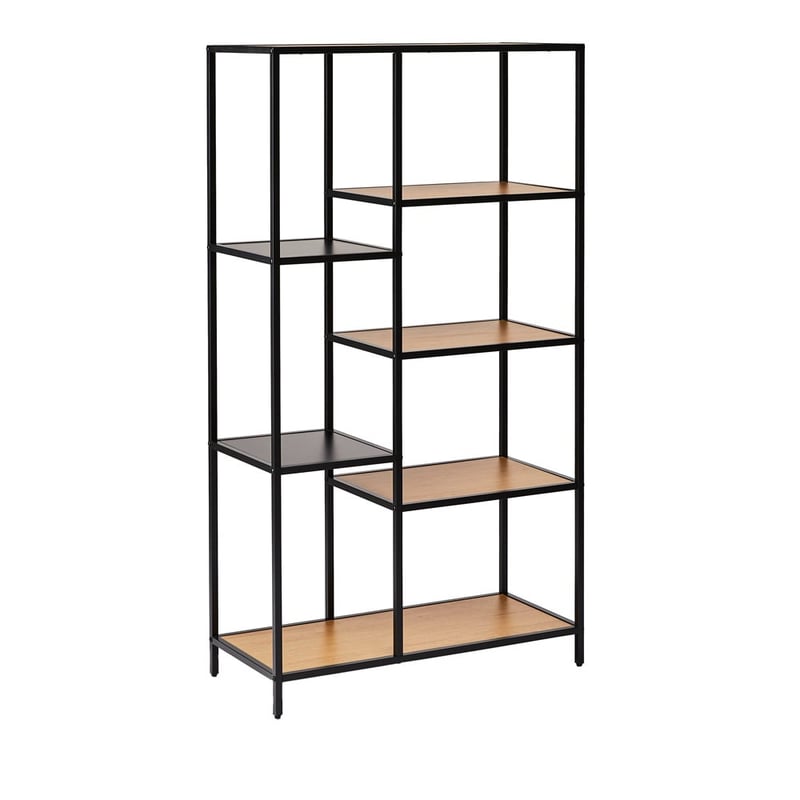 Jasper Black & Oak Medium Shelving Unit