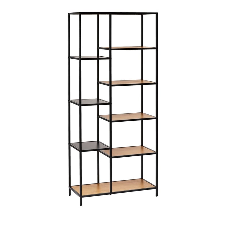 Jasper Black & Oak Large Shelving Unit