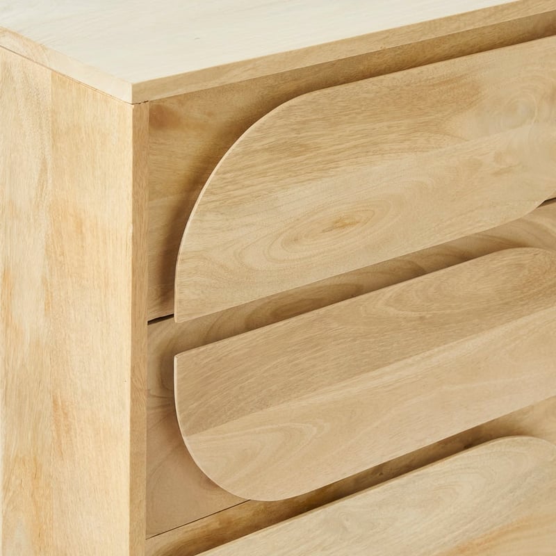 Roi Natural 6 Drawer Chest