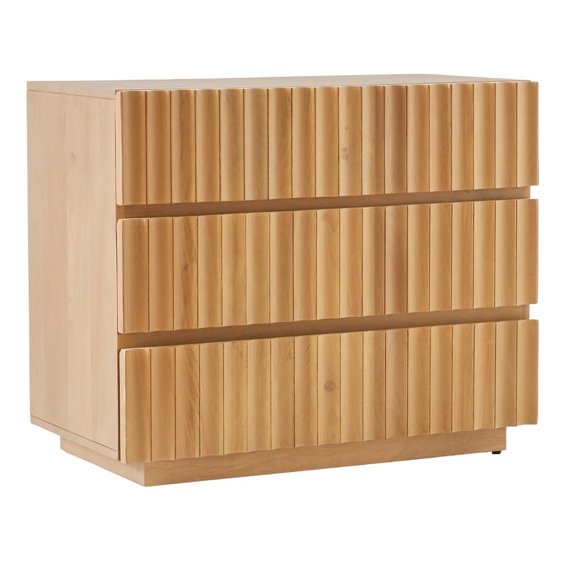 Bari Natural 3 Drawer Chest