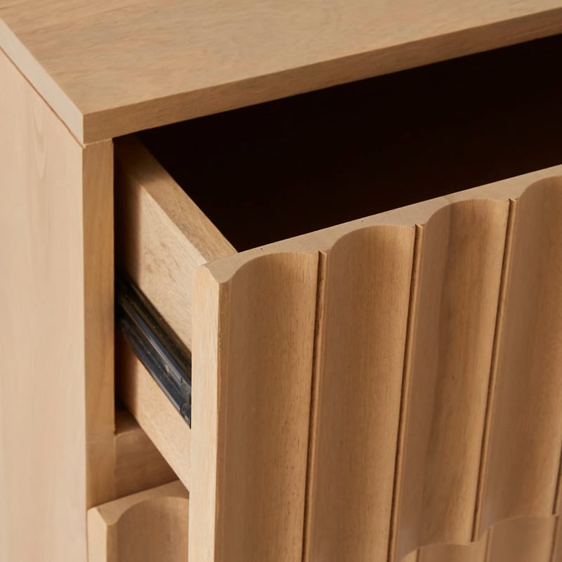 Bari Natural 3 Drawer Chest