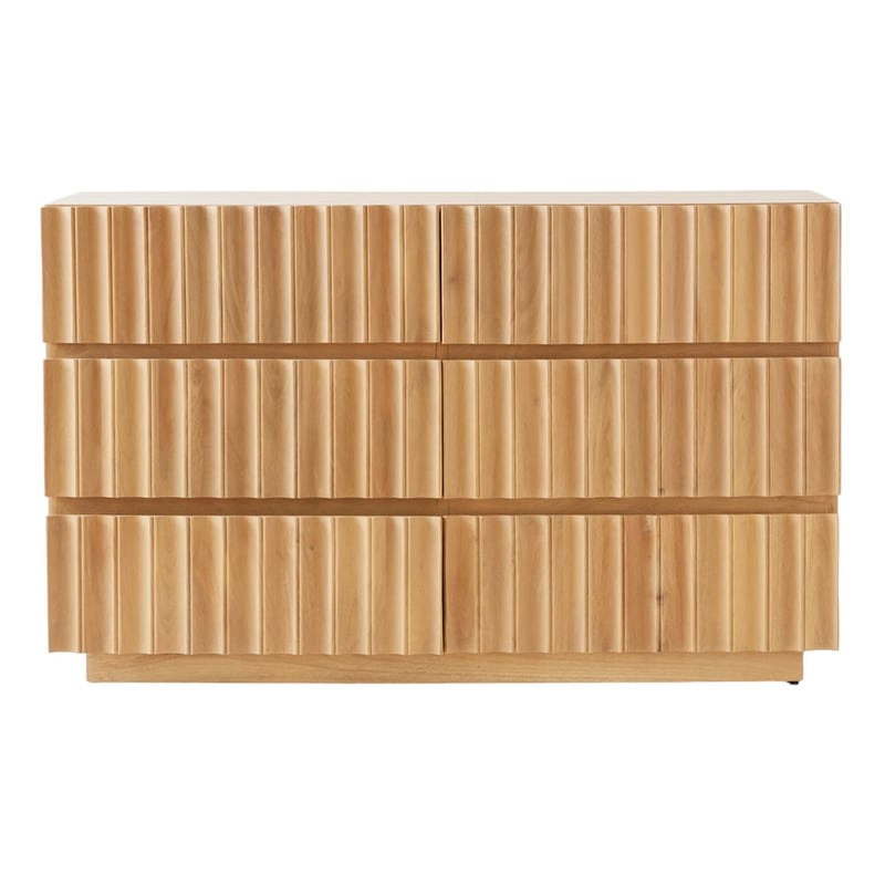 Bari Natural 6 Drawer Chest
