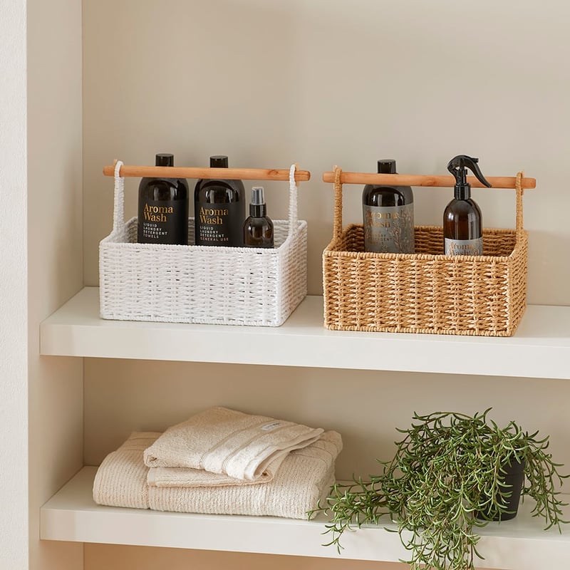 Kendrick White Shelf Storage Basket