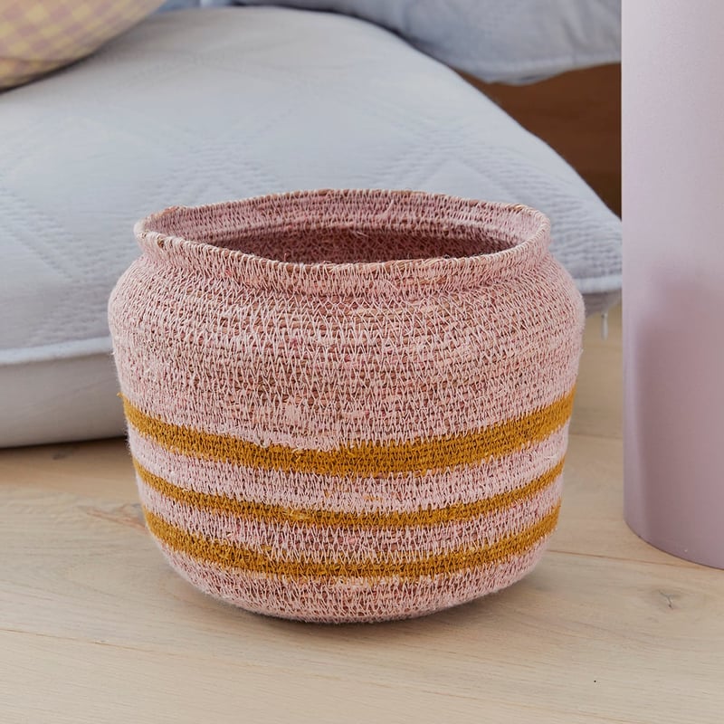 Sicily Mustard & Mauve Basket