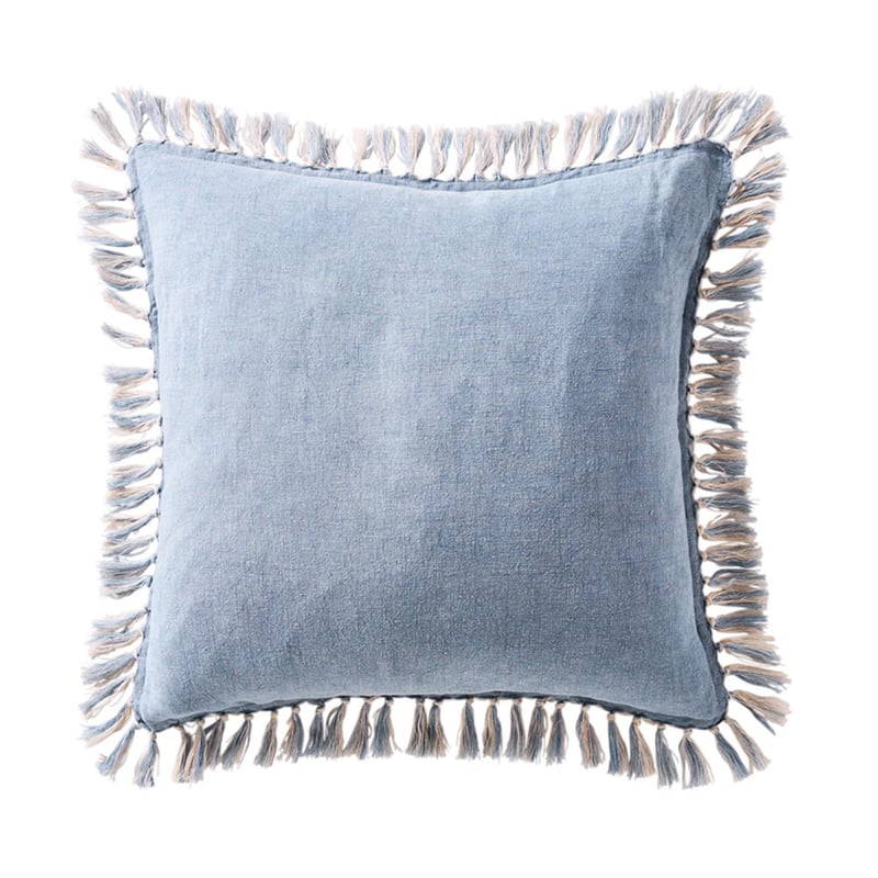 Genoa Denim Vintage Washed Linen Cushion