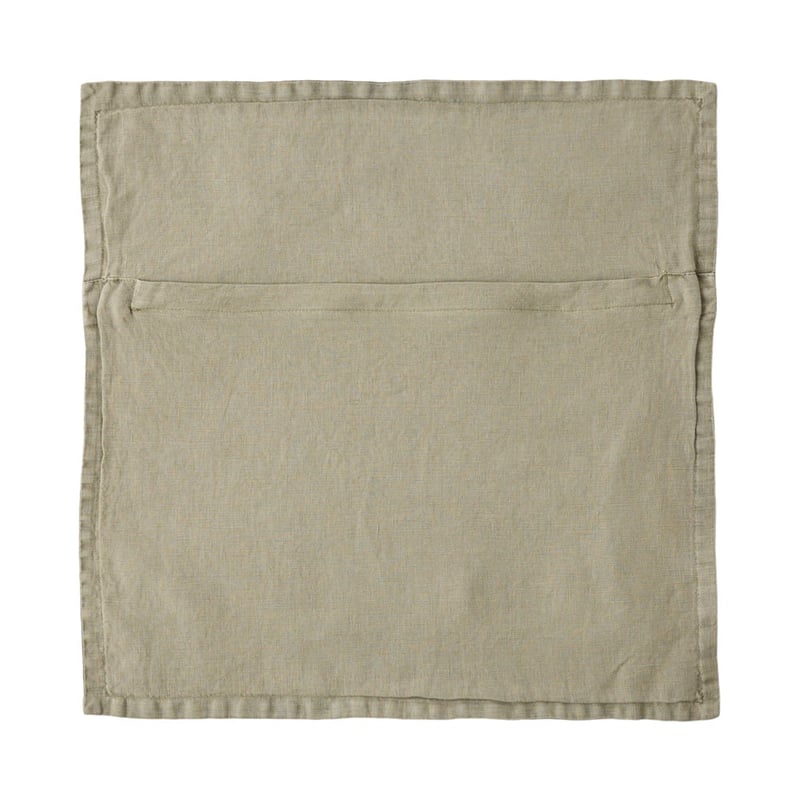 Belgian Gum Leaf Vintage Washed Linen Cushion Cover