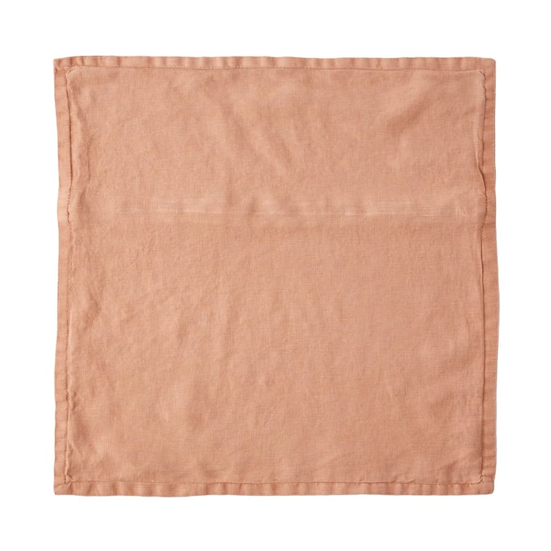 Belgian Hazelnut Vintage Washed Linen Cushion Cover