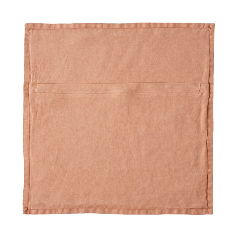 Belgian Hazelnut Vintage Washed Linen Cushion Cover