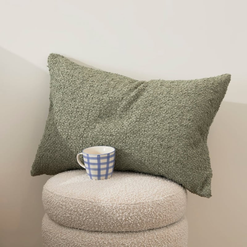 Otis Lilypad Long Boucle Cushion