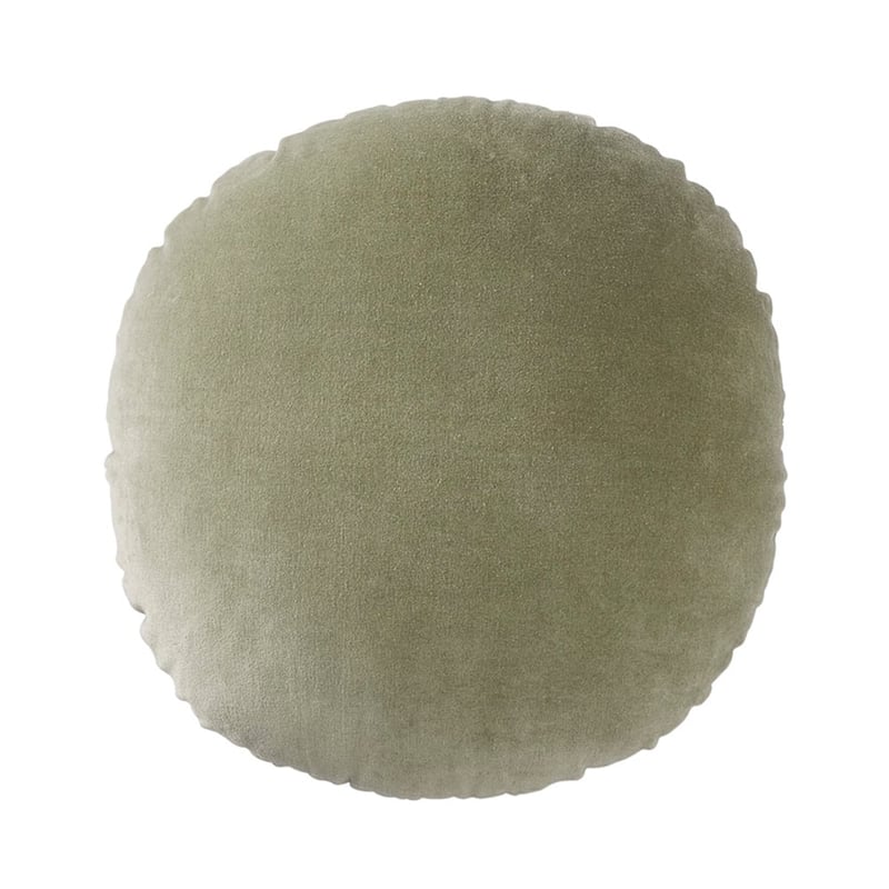 Bombay Sage Round Velvet Cushion