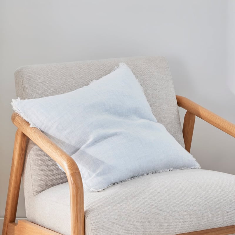 Suri Sky Blue Linen Cushion