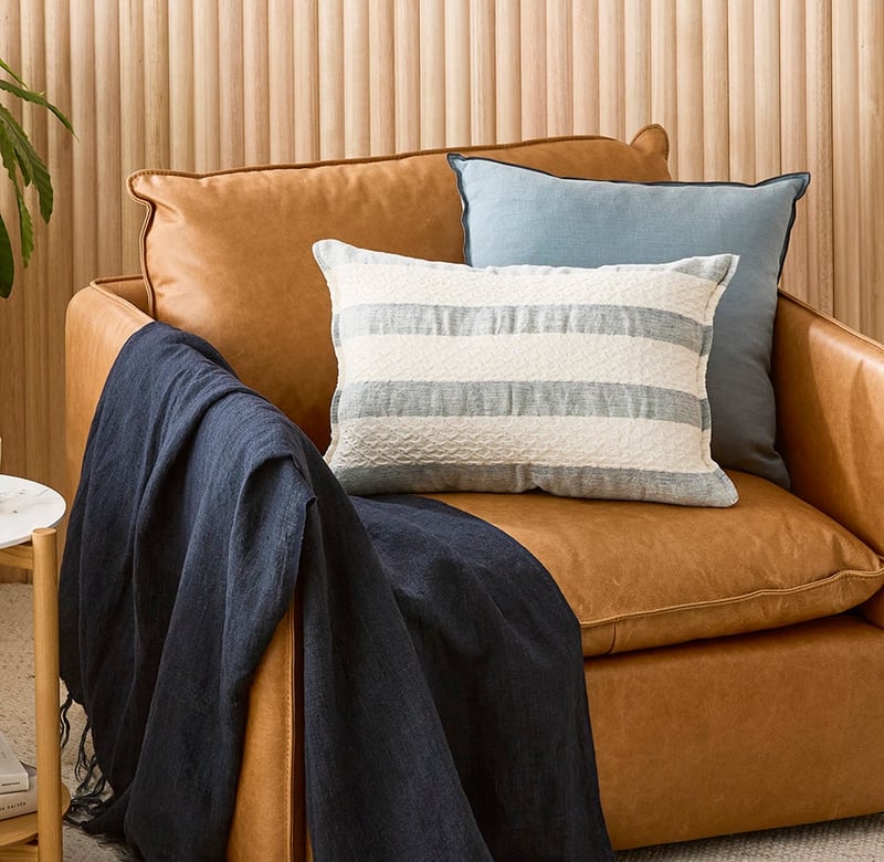 European Collection Blue Lerner Cushion