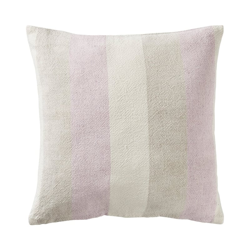 Cabo Natural & Lilac Stripe Cushion