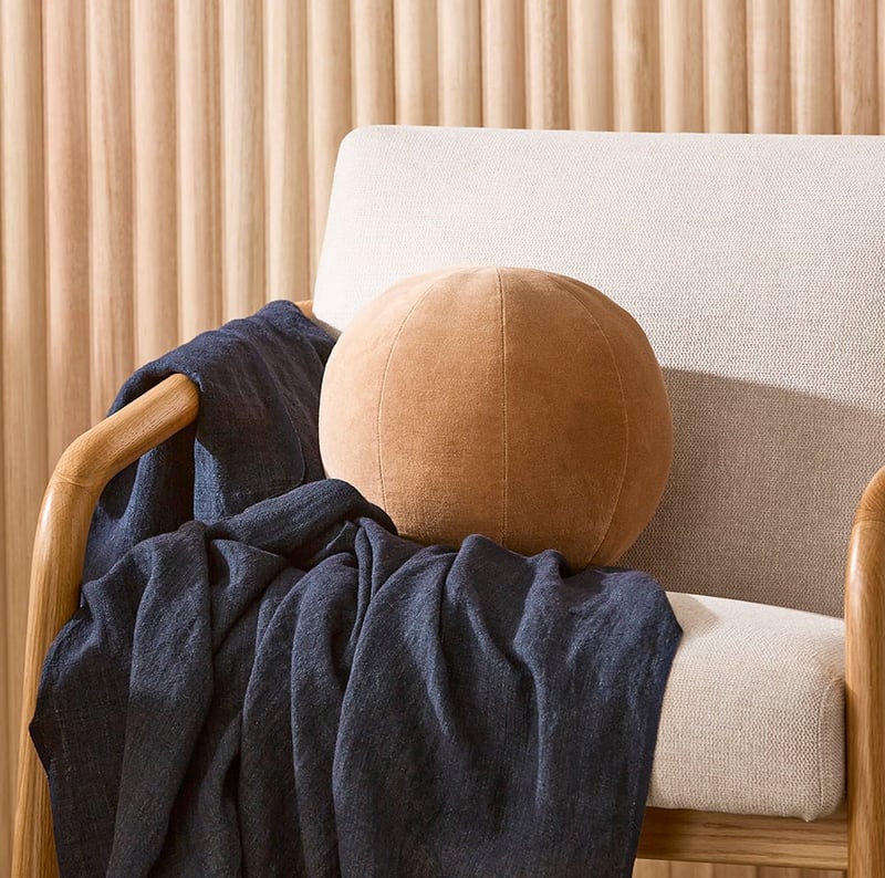 Bombay Almond Ball Velvet Cushion