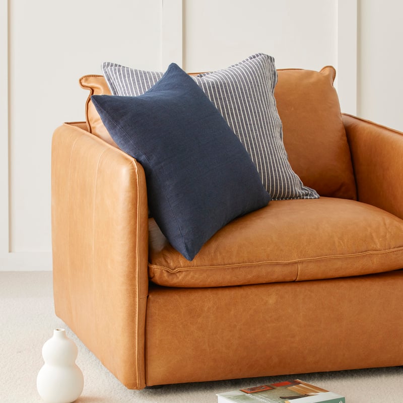 Malmo Midnight Linen Cushion