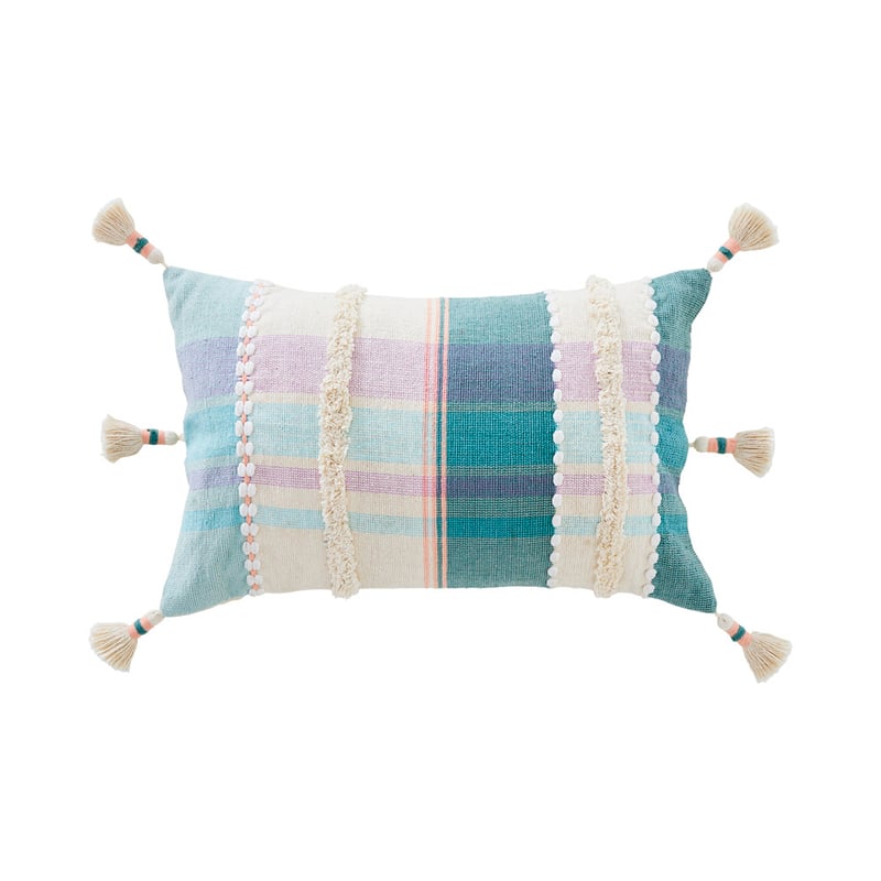 Connecticut Green Check Cushion