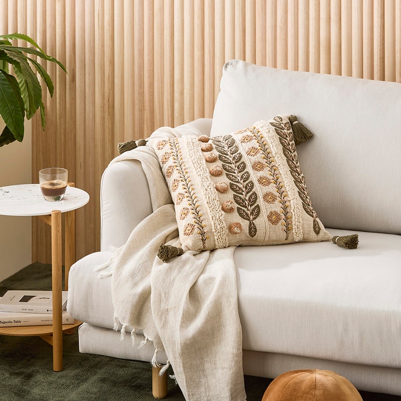 Rhea Green Cushion