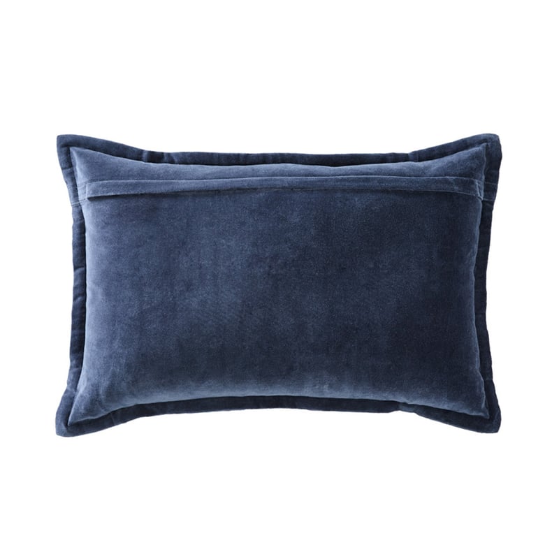 Bombay Navy Stripe Velvet Cushion