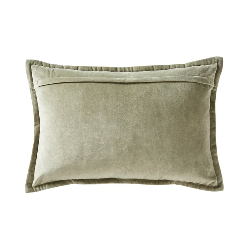 Bombay Sage Stripe Velvet Cushion