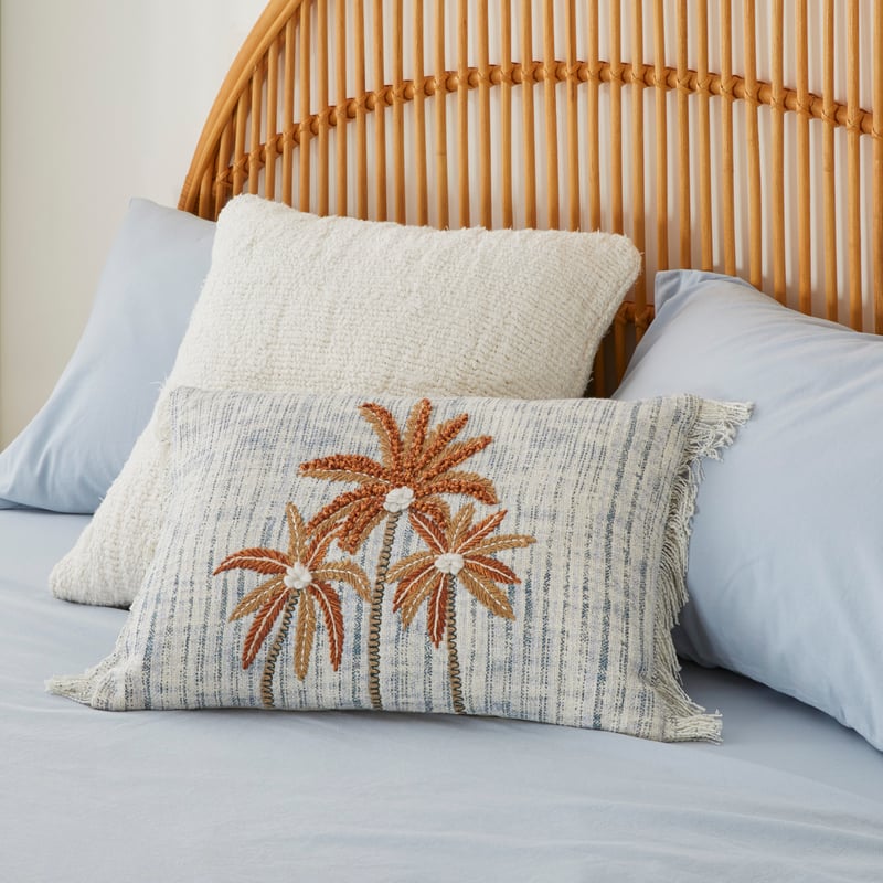 Palm Cove Blue Cushion