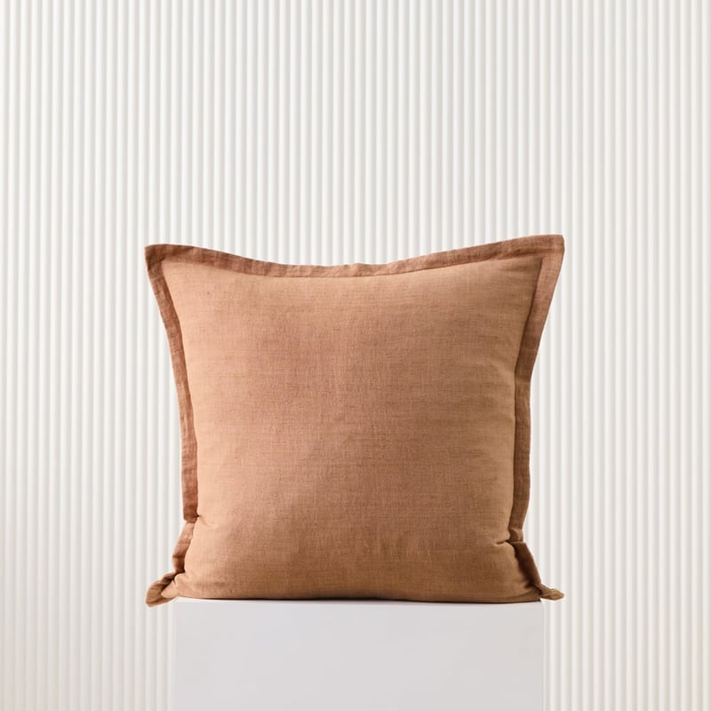 Jamie Linen Sandstone Cotton Cushion