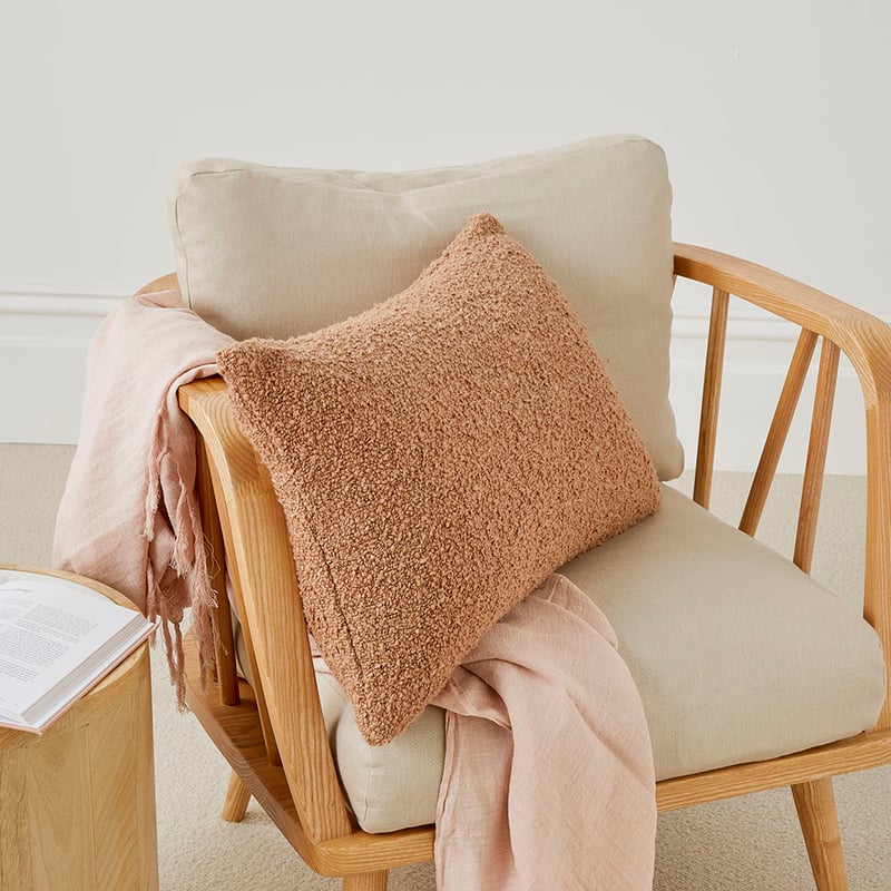 Boucle Hazelnut Cushion