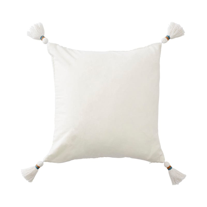 OLD Falls Palm White and Blue Cushion