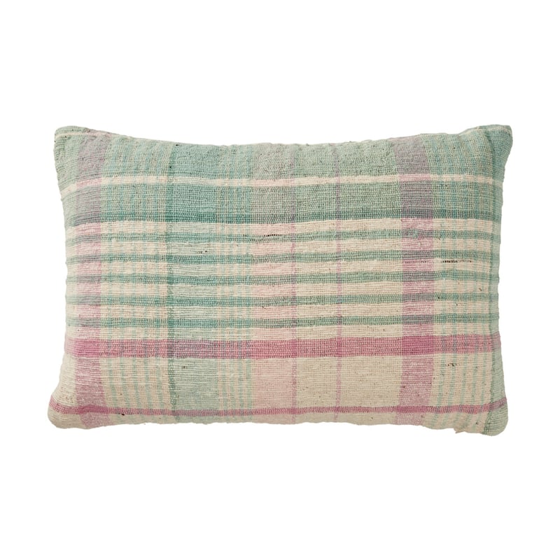 Robbie Green Check Cushion