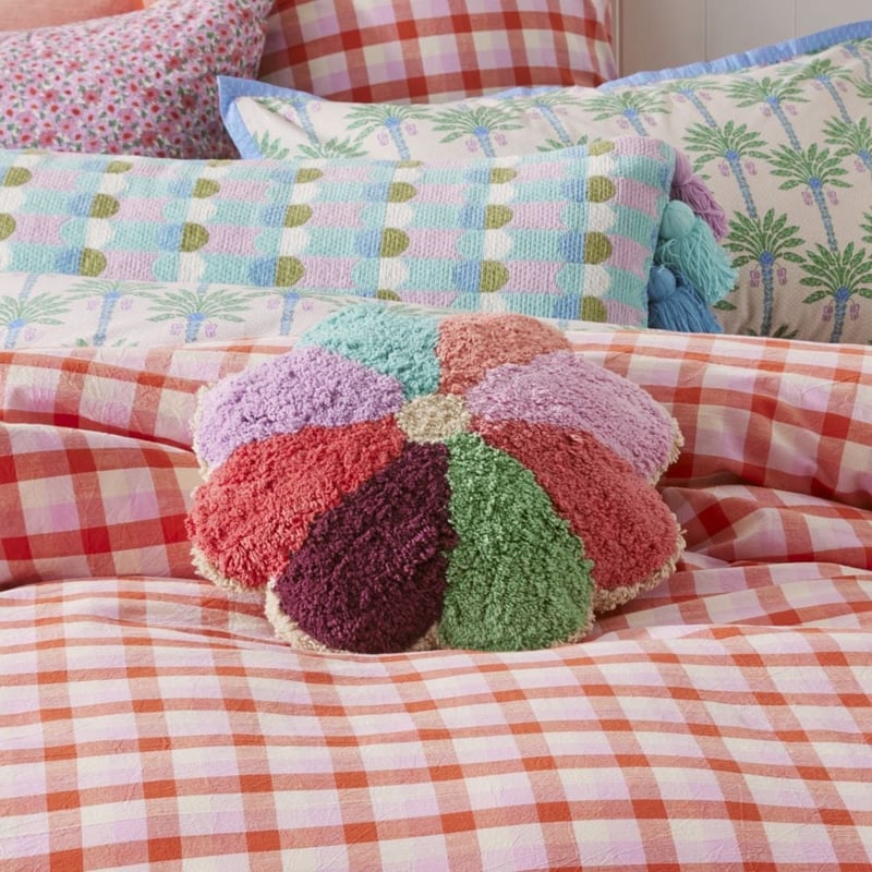 Petal Pink Tufted Cushion