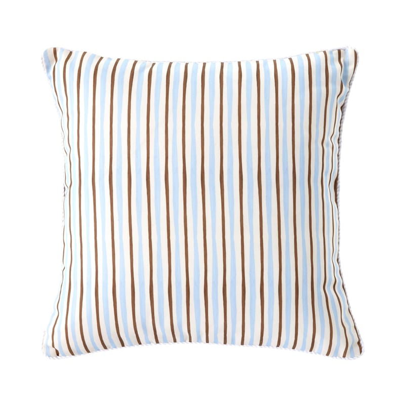 Outdoor Blue Palm Cushion