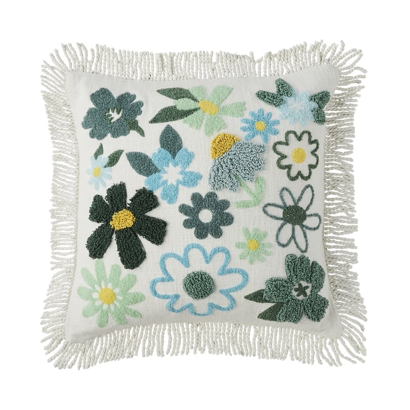 Serena Floral Green Cushion