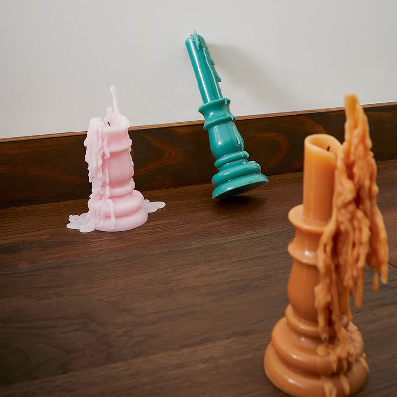 Chateau Sage Green Pillar Candle