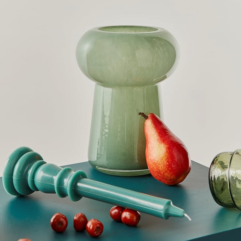 Chateau Sage Green Pillar Candle
