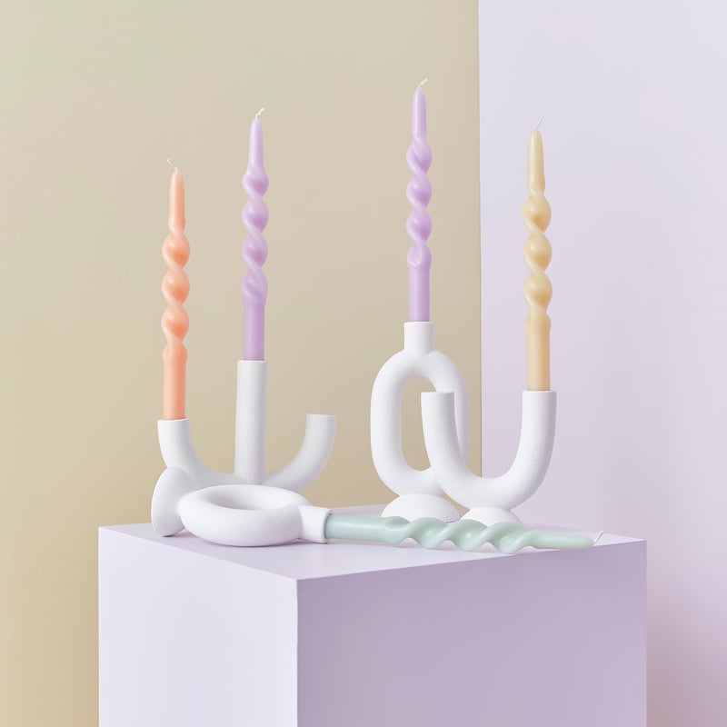 Goldie Lemon Taper Candles 3 Pack