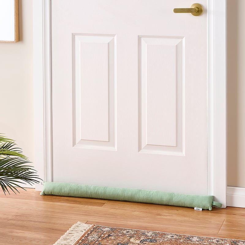 Evie Glacier Linen Draught Stop