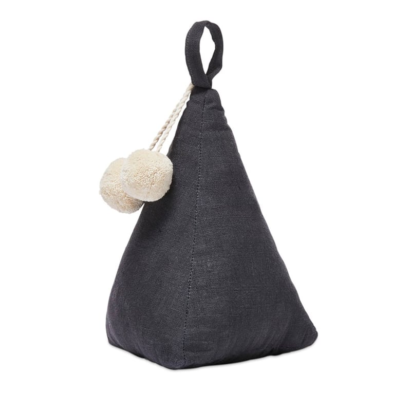 Evie Ink Blue Linen Door Stop