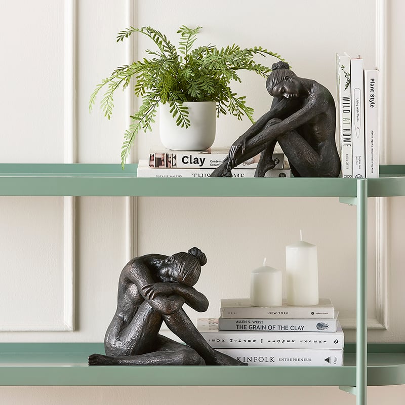 Pas De Deux Bronze Bending Statue