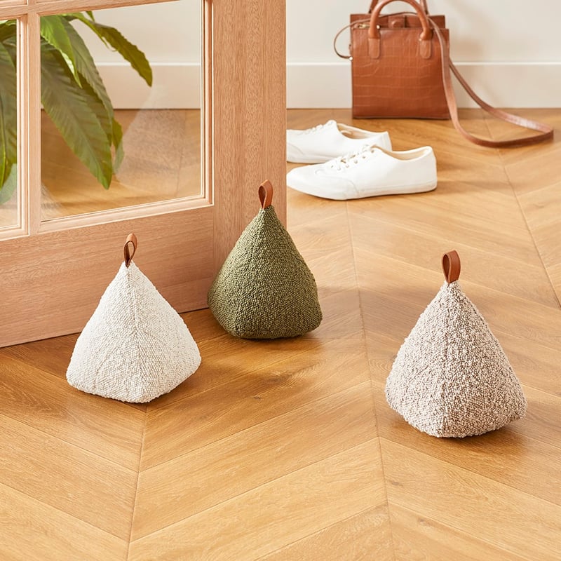 Boucle Dove Door Stop
