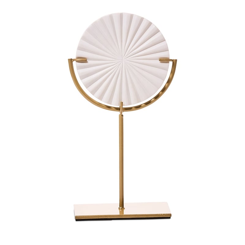 Lido Disc Round White Statue
