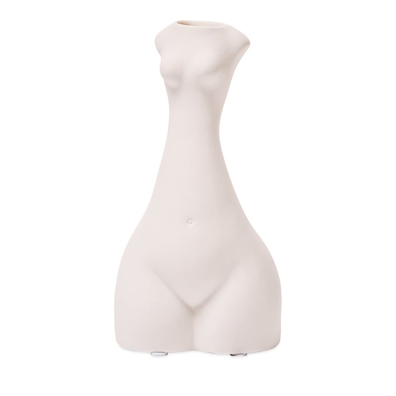 Standing Body White Vase
