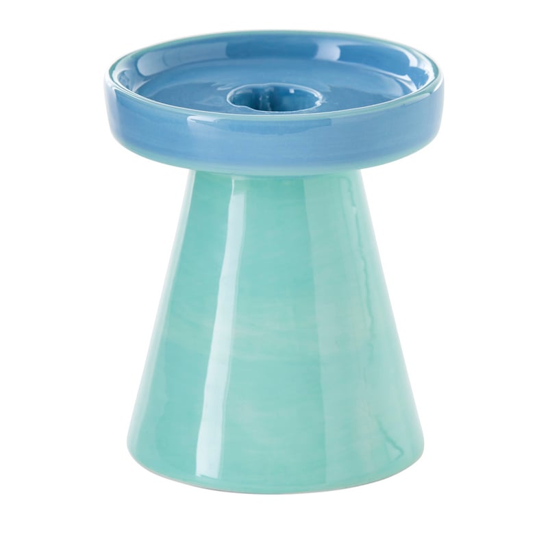 Contrast Mint & Blue Candle Holder