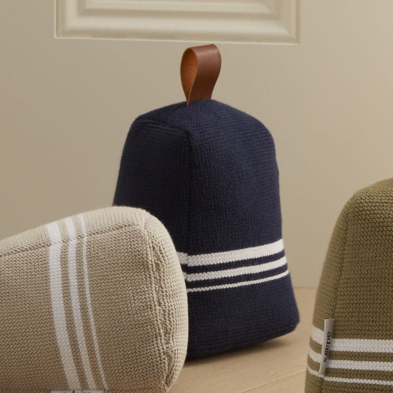 Spencer Blue & White Door Stop