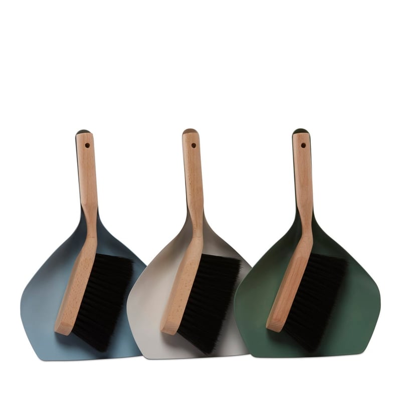 Sapporo Off White Metal Brush & Pan