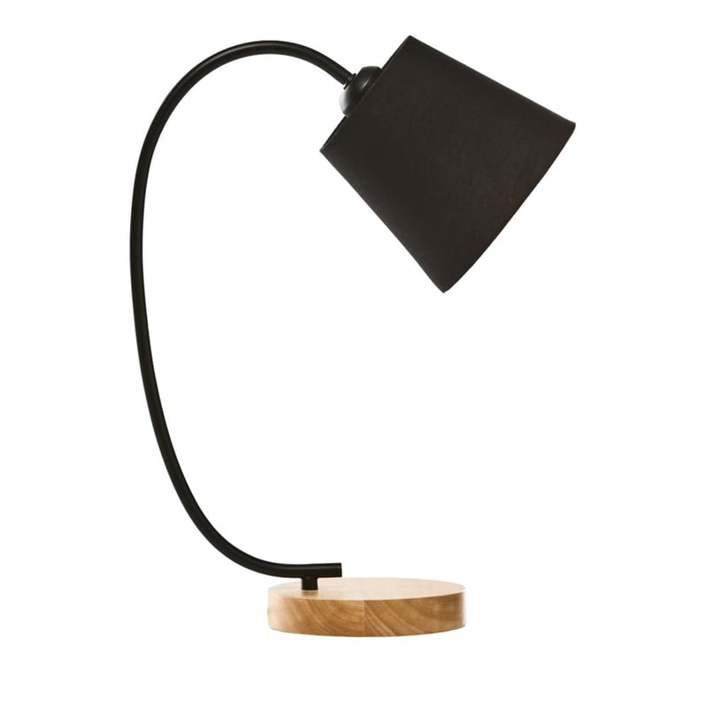 Cove Black & Natural Table Light
