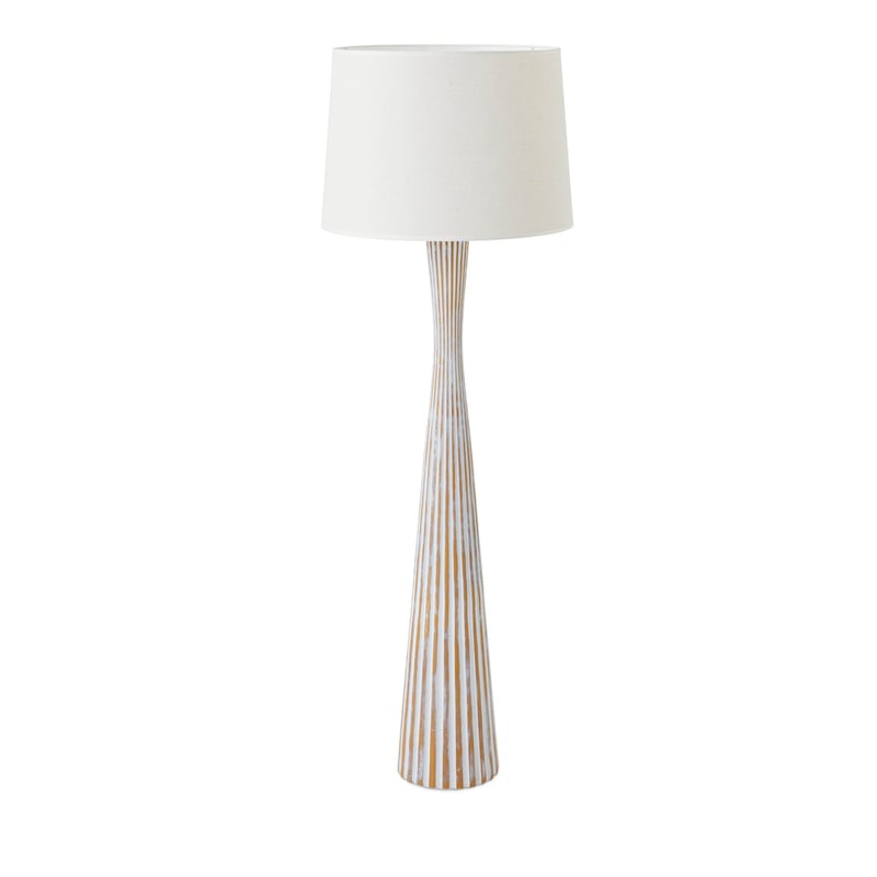 Byron Natural & White Floor Light